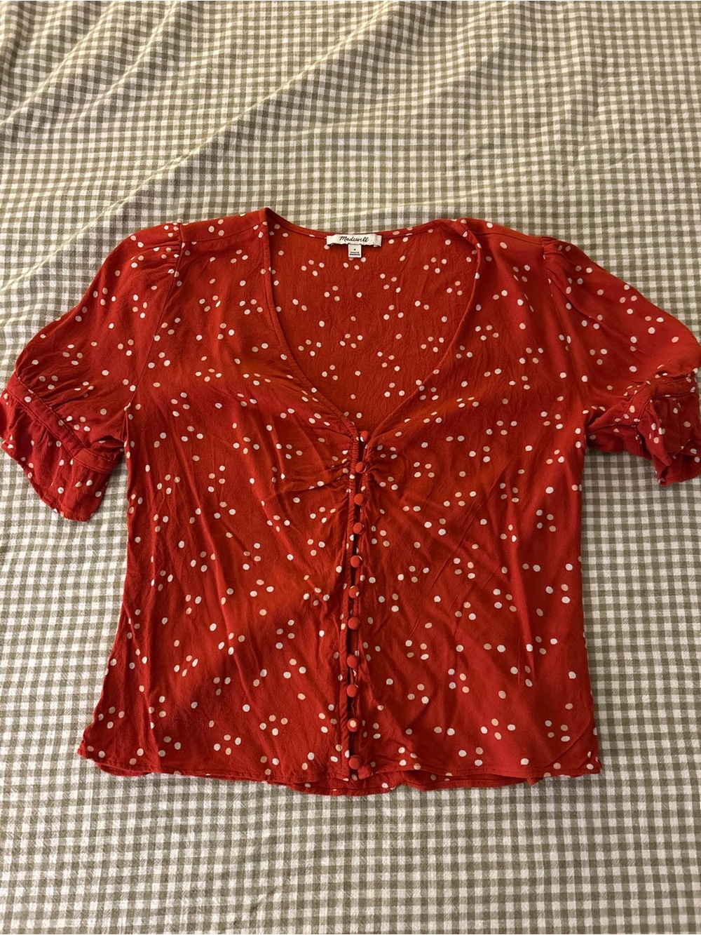 Madewell Polka Dot Top